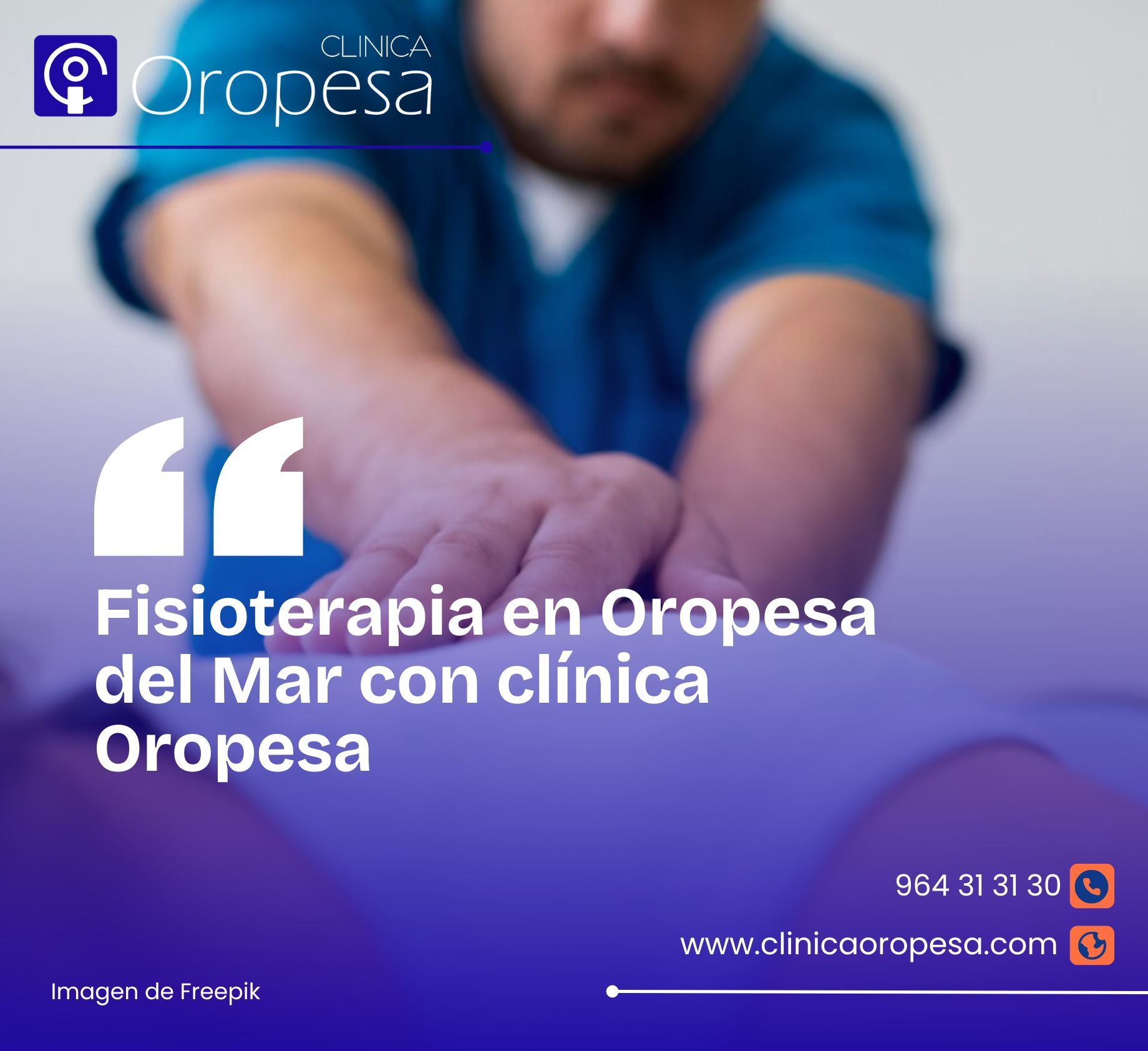 Centro de fisioterapia en la Clínica Oropesa en Oropesa del mar. Tratamientos de rehabilitación en Oropesa.