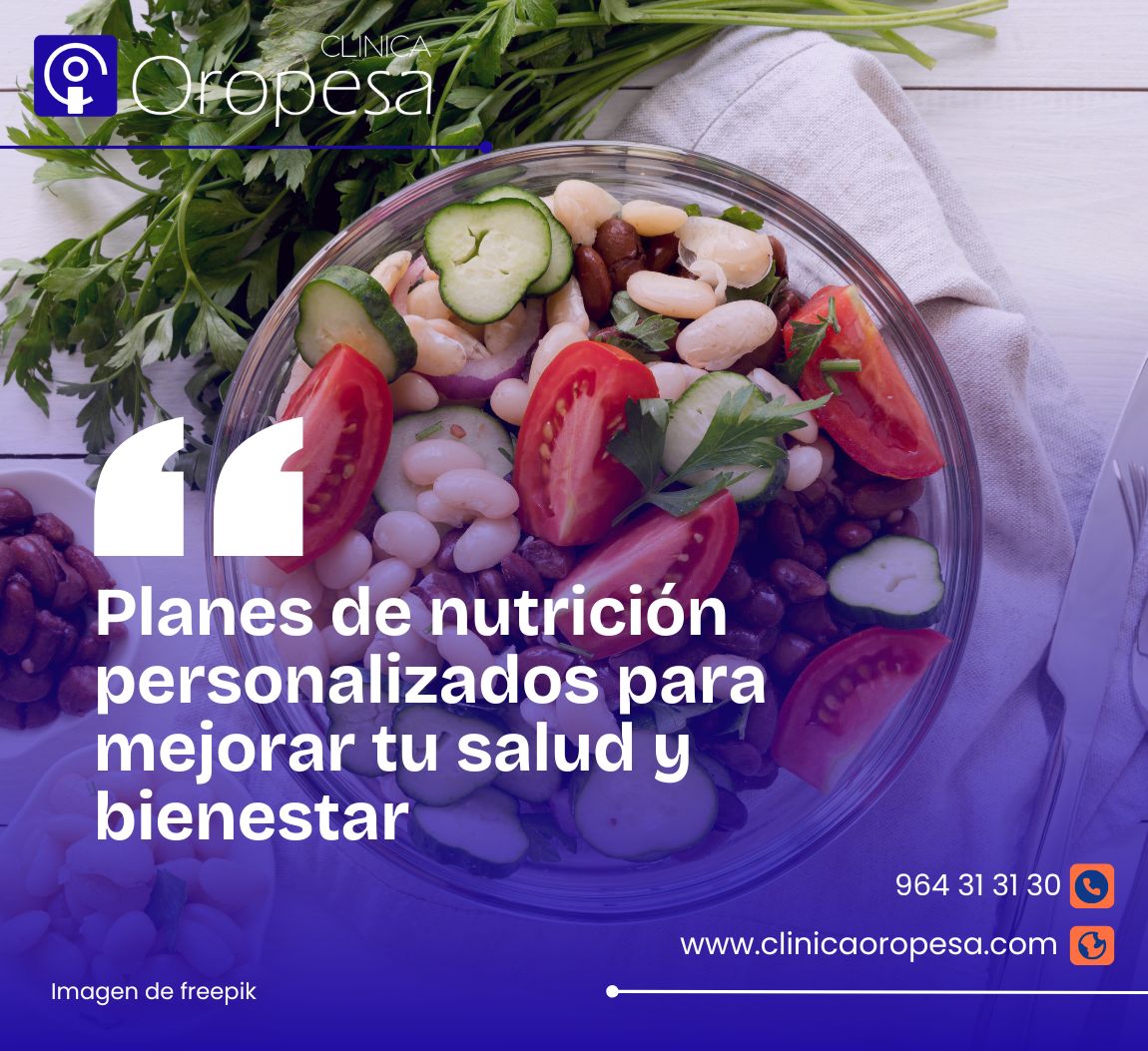 Planes de nutrición personalizados en Clínica Oropesa
