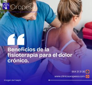 Tratamientos de fisioterapia para aliviar el dolor crónico y tratar problemas musculares o articulares graves en Oropesa del Mar.